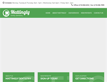 Tablet Screenshot of mattinglyfamilydentistry.com